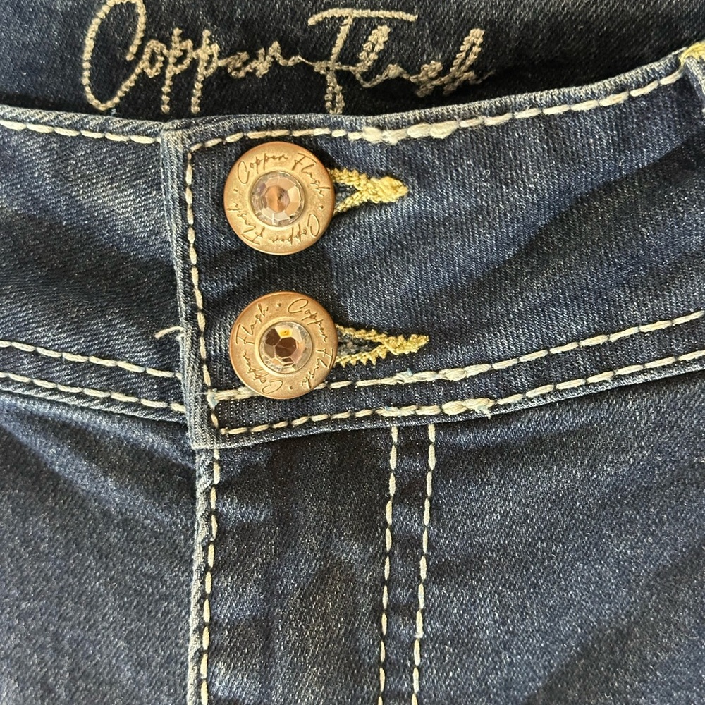 🔥COPPER FLASH Curvy Bootcut Jeans EXCELLENT USED CONDITION - Picture 2 of 6